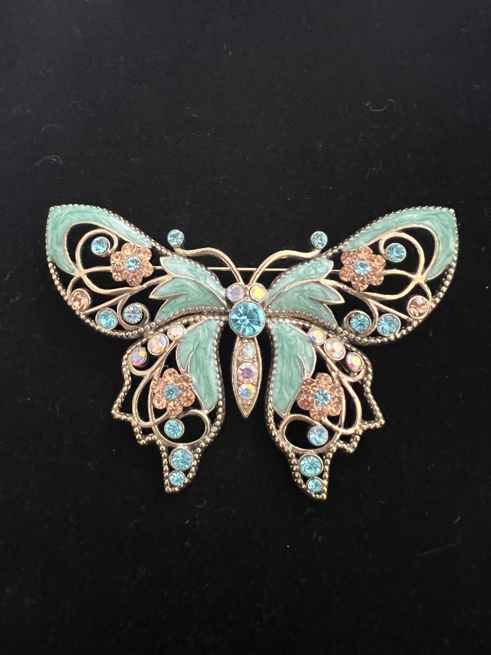 Vintage Nina Ricci Design Butterfly Brooch for AVON
